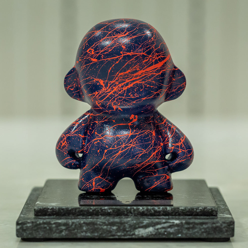 Mini Unny B Azul com Rosa Neon
