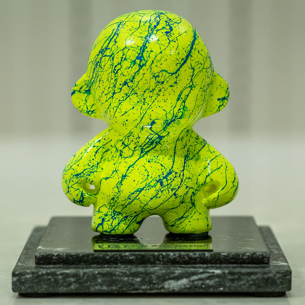 Mini Unny B Amarelo Neon com Azul