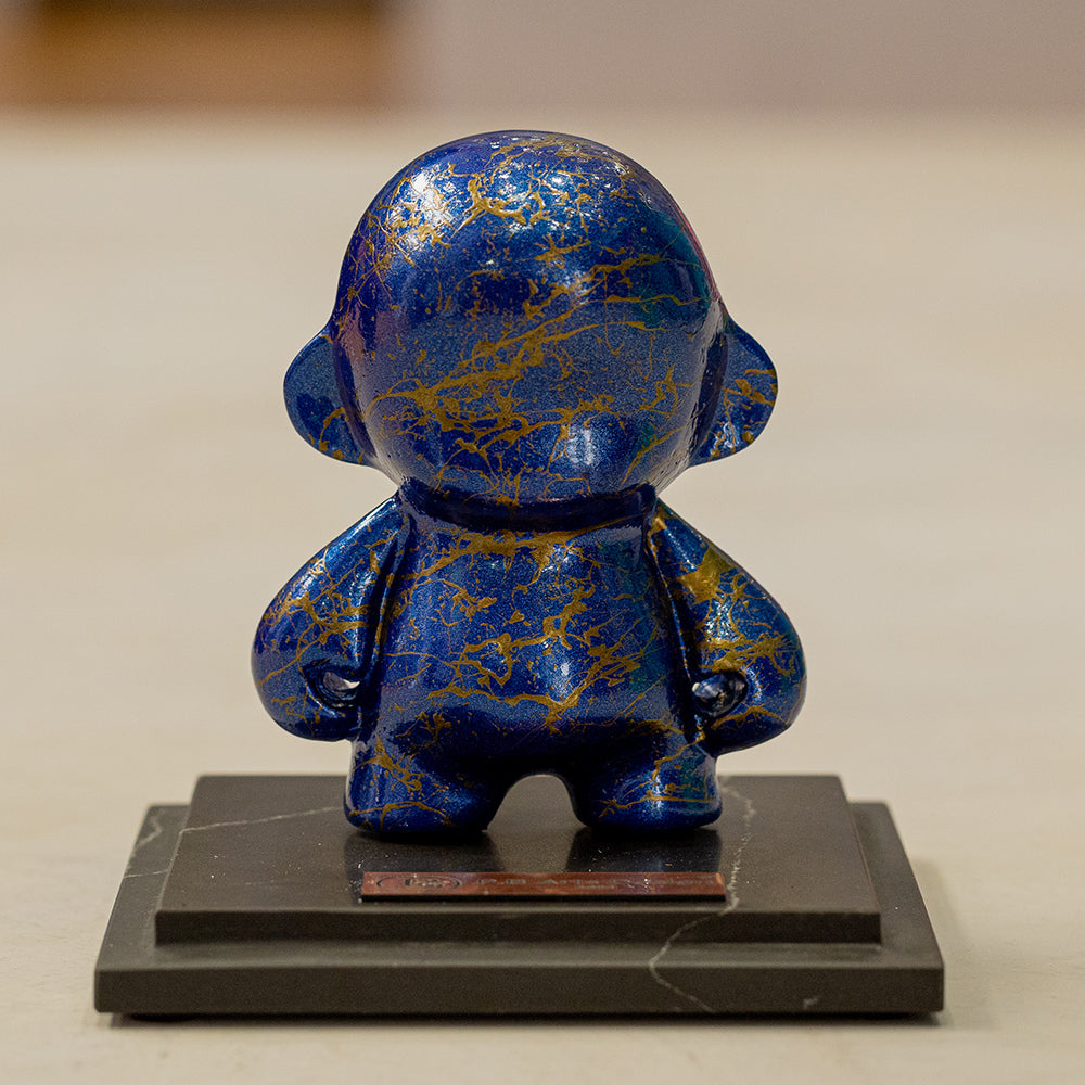 Mini Unny B Azul com Ouro Velho