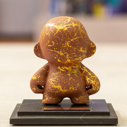 Mini Unny B Marrom com Dourado